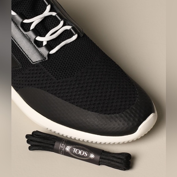 Tod’s No Code Black Sneaker in Mesh and Leather - Picture 4 of 16